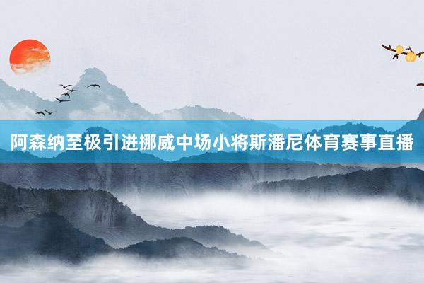阿森纳至极引进挪威中场小将斯潘尼体育赛事直播