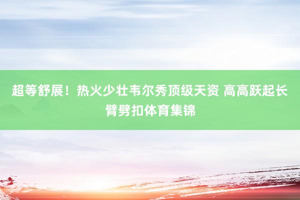 超等舒展！热火少壮韦尔秀顶级天资 高高跃起长臂劈扣体育集锦