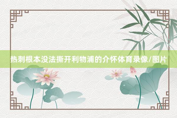 热刺根本没法撕开利物浦的介怀体育录像/图片