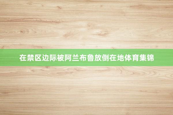 在禁区边际被阿兰布鲁放倒在地体育集锦