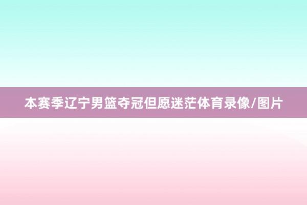 本赛季辽宁男篮夺冠但愿迷茫体育录像/图片