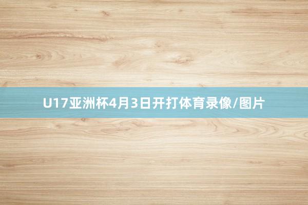 U17亚洲杯4月3日开打体育录像/图片
