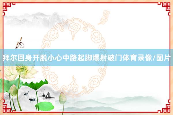 拜尔回身开脱小心中路起脚爆射破门体育录像/图片