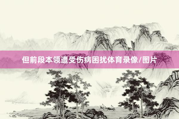 但前段本领遭受伤病困扰体育录像/图片