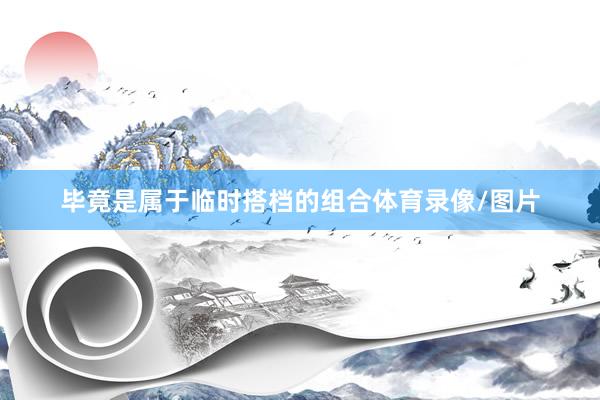 毕竟是属于临时搭档的组合体育录像/图片