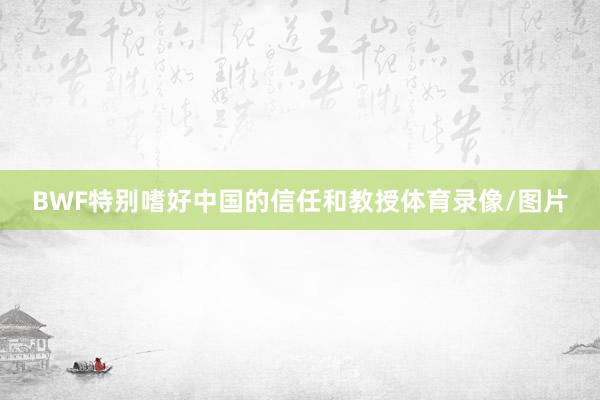BWF特别嗜好中国的信任和教授体育录像/图片