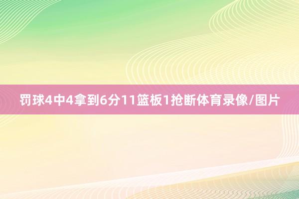 罚球4中4拿到6分11篮板1抢断体育录像/图片