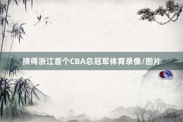 摘得浙江首个CBA总冠军体育录像/图片