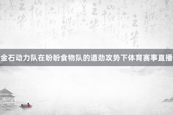金石动力队在盼盼食物队的遒劲攻势下体育赛事直播