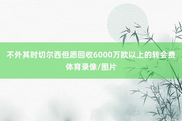 不外其时切尔西但愿回收6000万欧以上的转会费体育录像/图片
