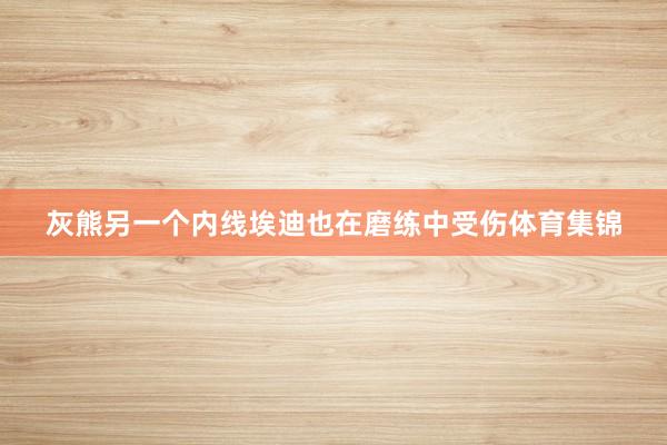 灰熊另一个内线埃迪也在磨练中受伤体育集锦