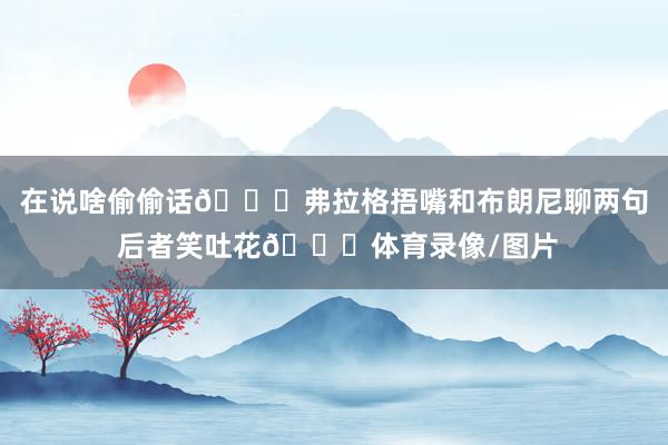 在说啥偷偷话👀弗拉格捂嘴和布朗尼聊两句 后者笑吐花😊体育录像/图片