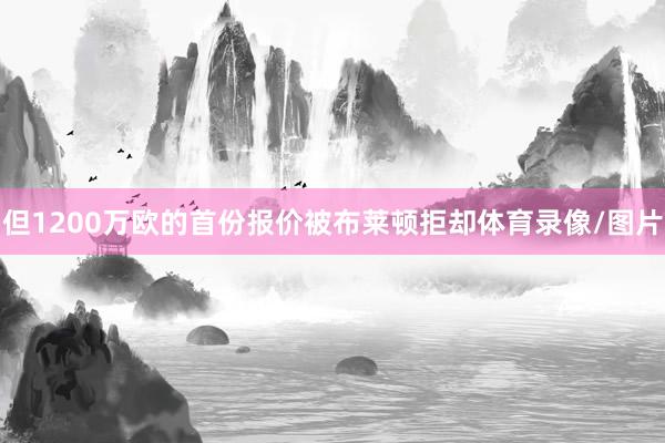 但1200万欧的首份报价被布莱顿拒却体育录像/图片