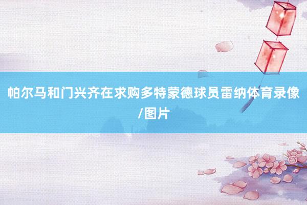 帕尔马和门兴齐在求购多特蒙德球员雷纳体育录像/图片