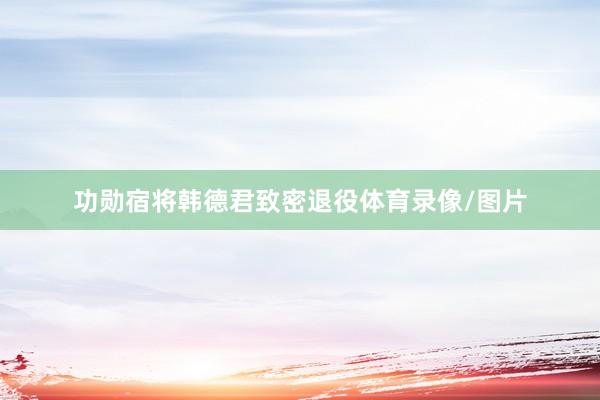 功勋宿将韩德君致密退役体育录像/图片