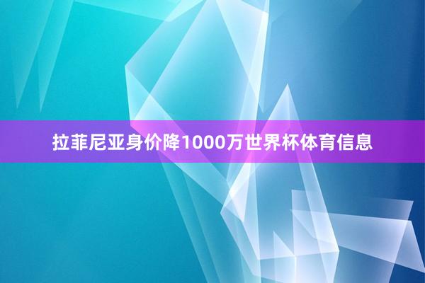 拉菲尼亚身价降1000万世界杯体育信息