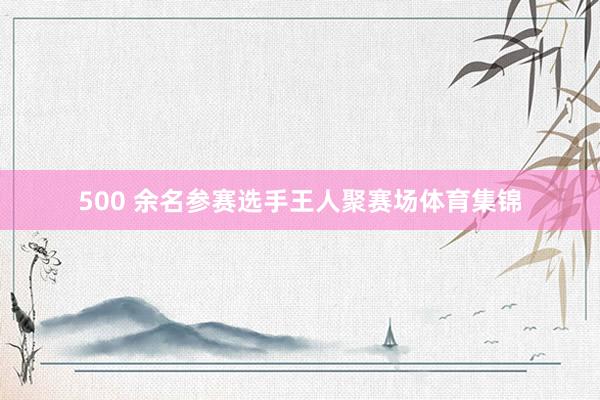 500 余名参赛选手王人聚赛场体育集锦