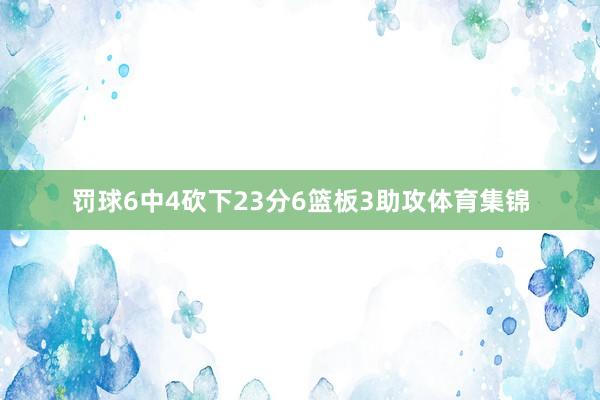 罚球6中4砍下23分6篮板3助攻体育集锦