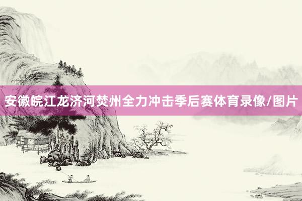 安徽皖江龙济河焚州全力冲击季后赛体育录像/图片