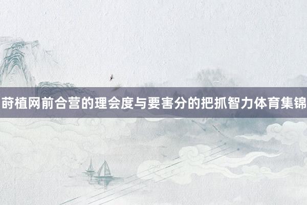 莳植网前合营的理会度与要害分的把抓智力体育集锦