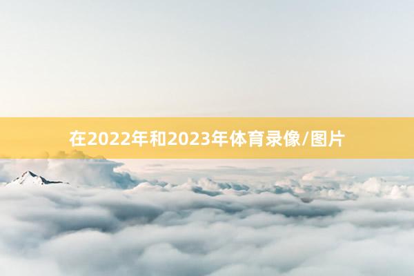 在2022年和2023年体育录像/图片