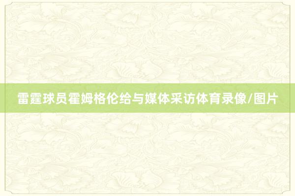 雷霆球员霍姆格伦给与媒体采访体育录像/图片