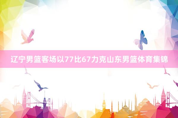 辽宁男篮客场以77比67力克山东男篮体育集锦