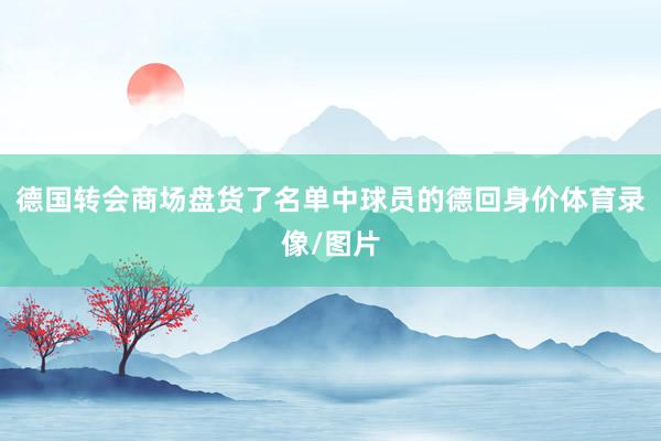 德国转会商场盘货了名单中球员的德回身价体育录像/图片