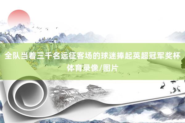 全队当着三千名远征客场的球迷捧起英超冠军奖杯体育录像/图片