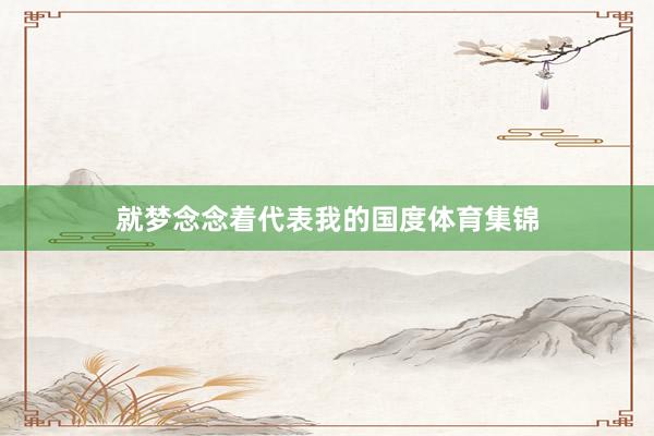 就梦念念着代表我的国度体育集锦