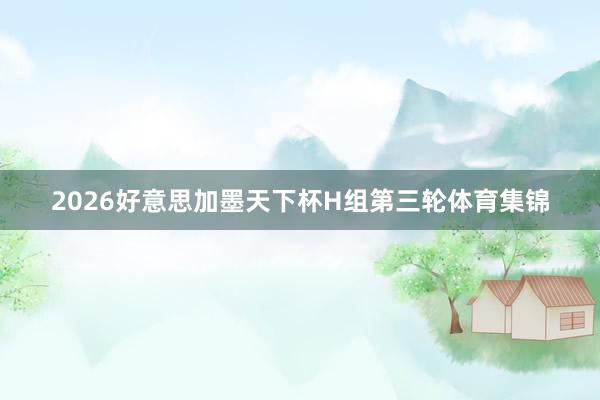 2026好意思加墨天下杯H组第三轮体育集锦